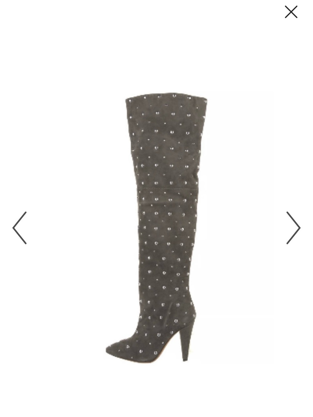 NIB Iro Fern Suede over the knee boots Sz 38 (7.5) studded ($1005)